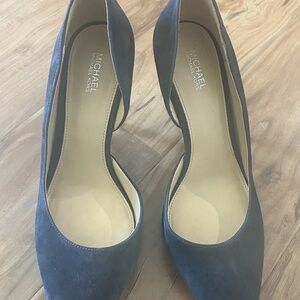 Michael Kors Blue Suede Pumps